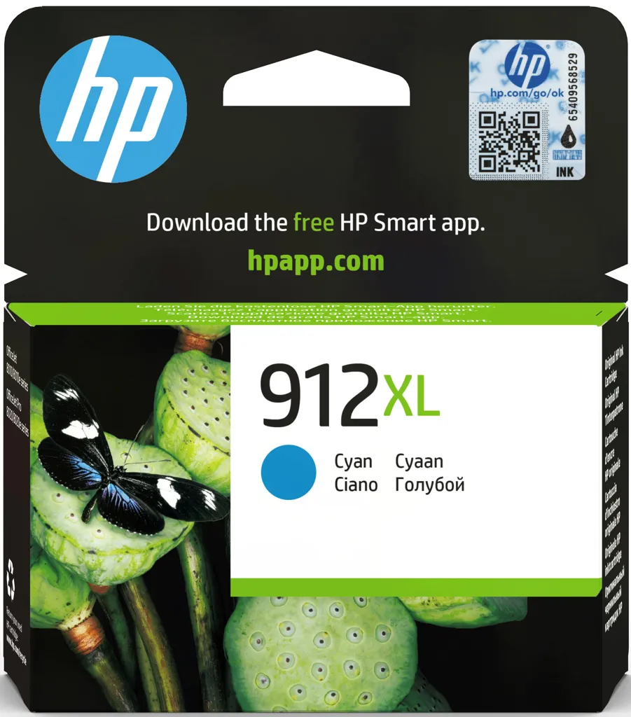 HP Cartouche d'encre - 912XL - Cyan