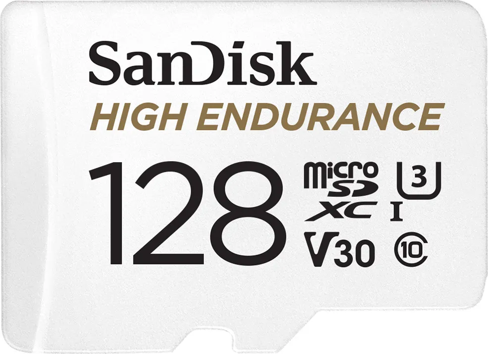 SANDISK Speicherkarte Micro SDXC High Endurance - 128 GB - Weiß