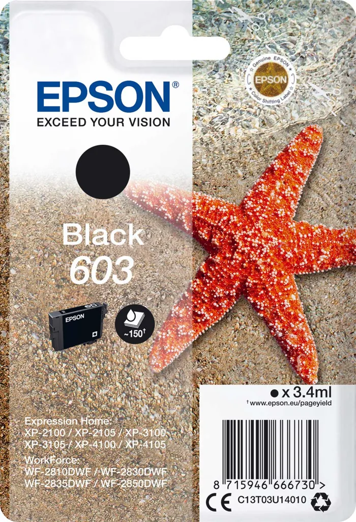 EPSON 603 Schwarz - Tintenpatrone