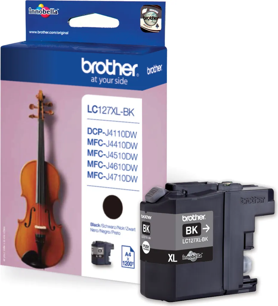 BROTHER Tintenpatrone LC-127XL BK - Schwarz