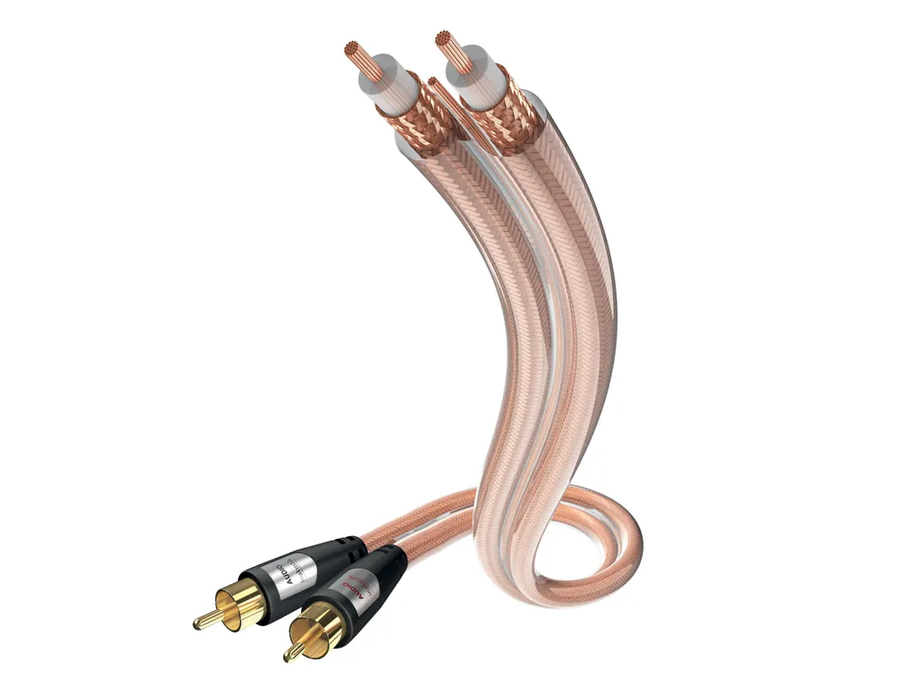 IN-AKUSTIK Inakustik 00304107 0.75m RCA RCA Transparent Audiokabel