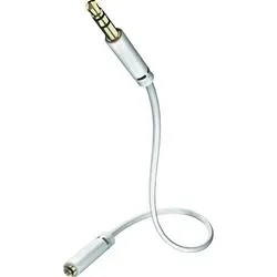 IN-AKUSTIK Audiokabel [1x Jack mâle 3.5 mm - 1x Jack femelle 3.5 mm] 3 m