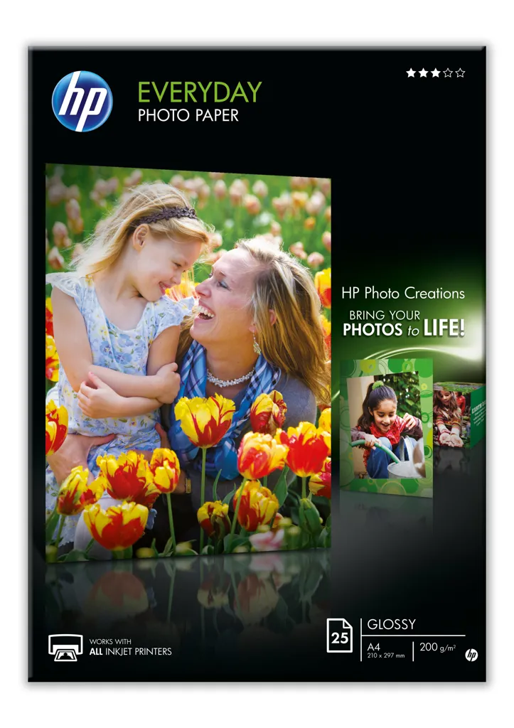 HP HP Papier photo brillant Everyday - 25 feuilles/A4/210 x 297 mm
