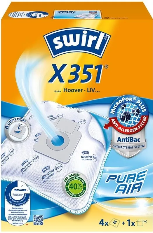 SWIRL Vacuum bag X351