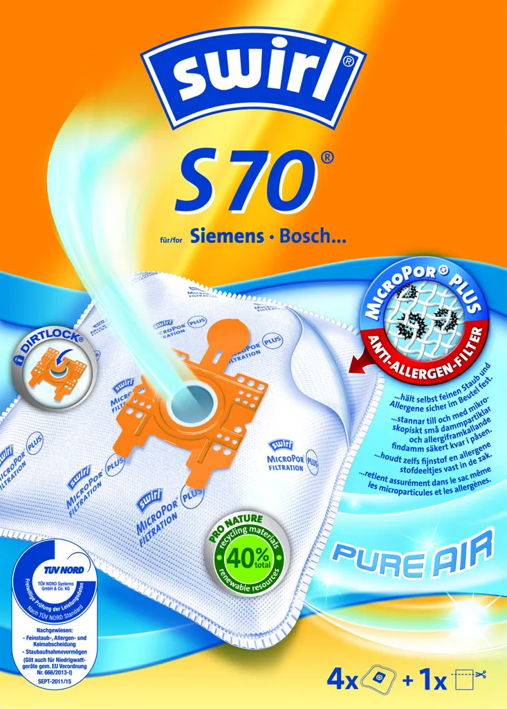 SWIRL Sac aspirateur S70 6757062